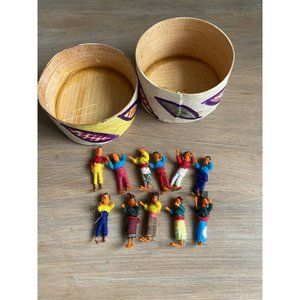 Painted Box of Guatemalan Worry Voodoo Dolls